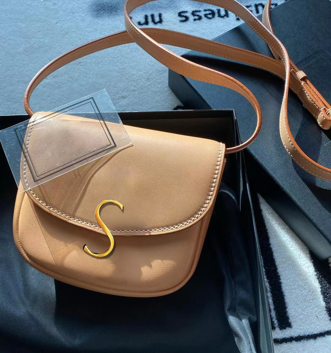 

Designer KAIA saddle Messenger hobo CrossBody bag Luxurys Womens mens postman Genuine Leather with shoulder strap tote chains handbag clutch bags metal letter logo, Army green