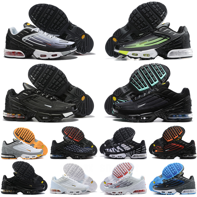 

WITH BOX Designer 2023 fashion Tn Plus 3 running shoes Tnplus Tn3 Tuned Unity green aqua light bone OG black triple White laser blue Shattered Ice women mens trainers sn, Color 8