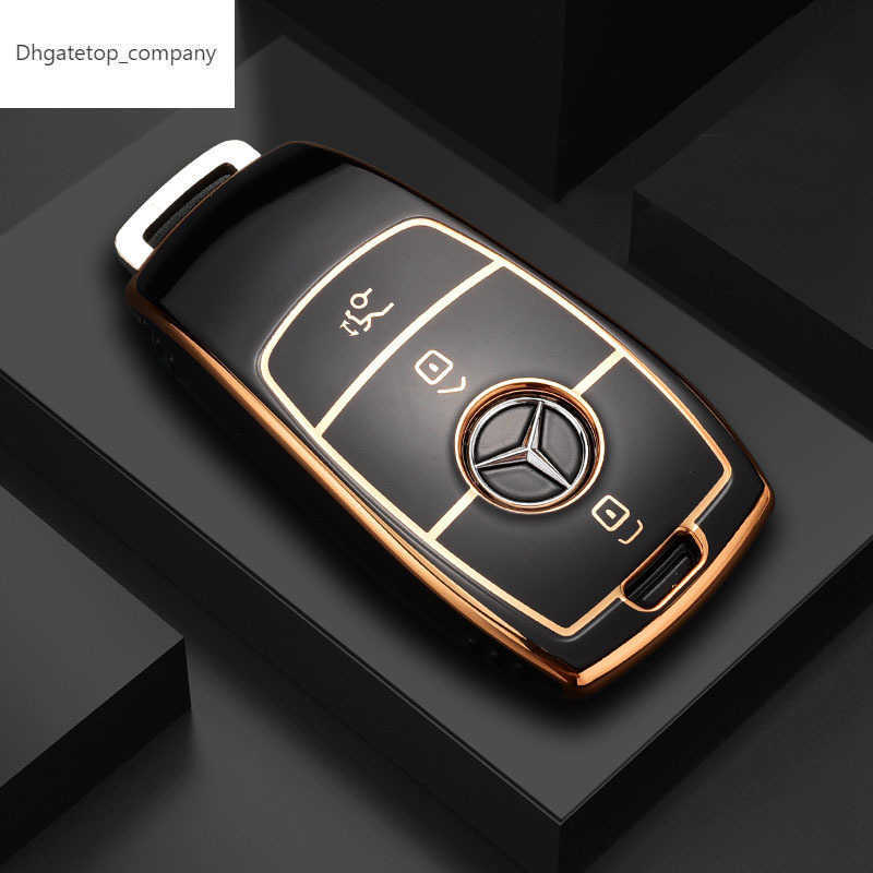 

Fashion TPU Car Remote Key Case Cover Shell For Mercedes Benz A C E S G Class GLC CLE CLA GLB GLS W177 W205 W213 W222 X167 AMG, Green