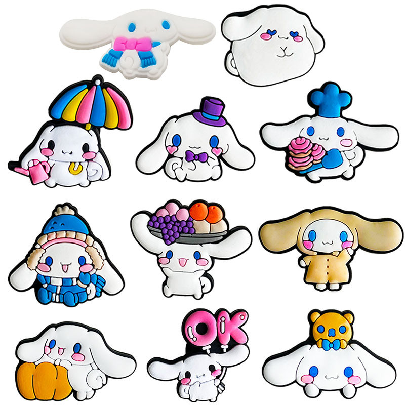 

Anime charms wholesale childhood memories cute melody cartoon charms shoe accessories pvc decoration buckle soft rubber clog charms fast ship, Equally mixed colors