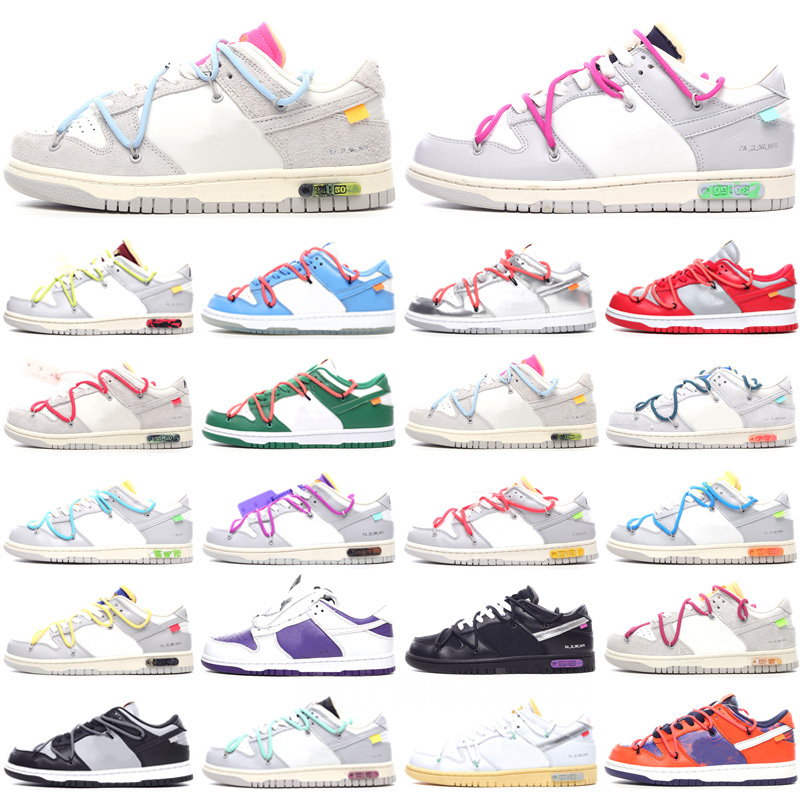 

Designer SB OW Men Women Running Sports Shoes NO.1-50 Lot The Offs White Sb Dunks Low Skate University Blue Fragment Women Casual shoes 36-48, Color 8