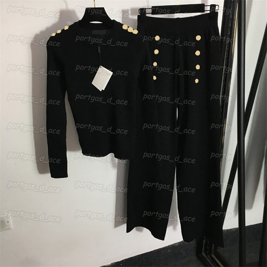 

Womens Knit Pants Tops Set Long Sleeve Knit Shirt Casual Fashion Knitted Trouser Jumper, White with label #20226033