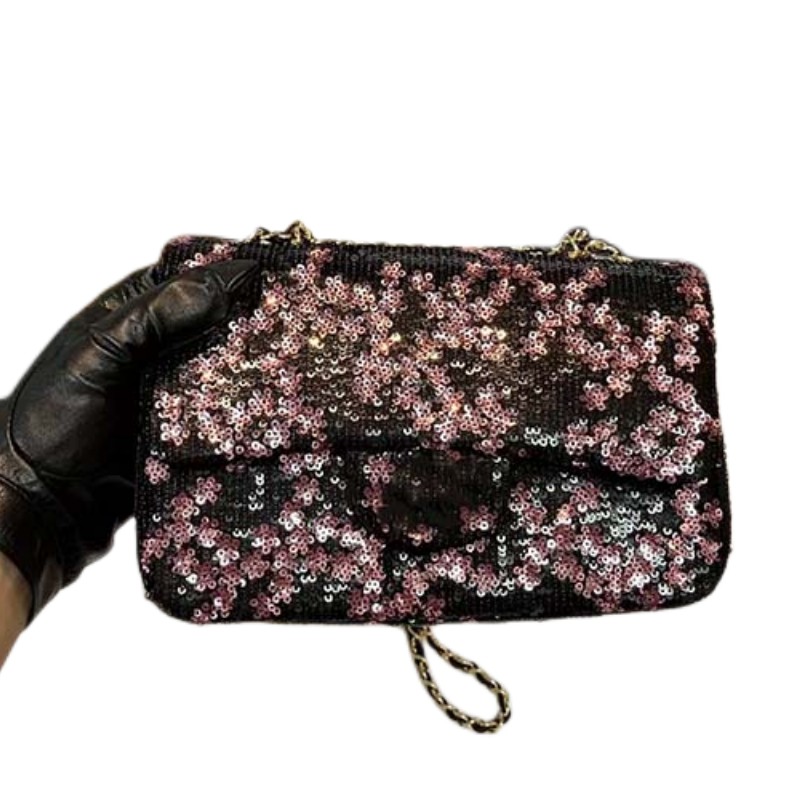 

Top designer Classic fashion trend flap tote bags quality plain handbags famous designers luxury crossbody bag luxuries women birkin Luxury Sequins Embroidery, Black1