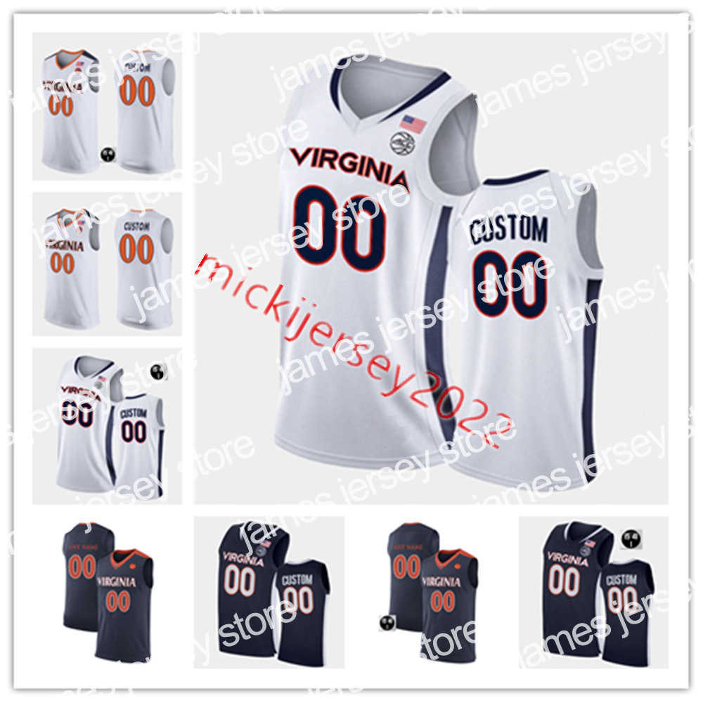 College Basketball porte le maillot Isaac McKneely Virginia Cavaliers Maillots de basket-ball cousus sur mesure pour jeunes hommes Chase Coleman