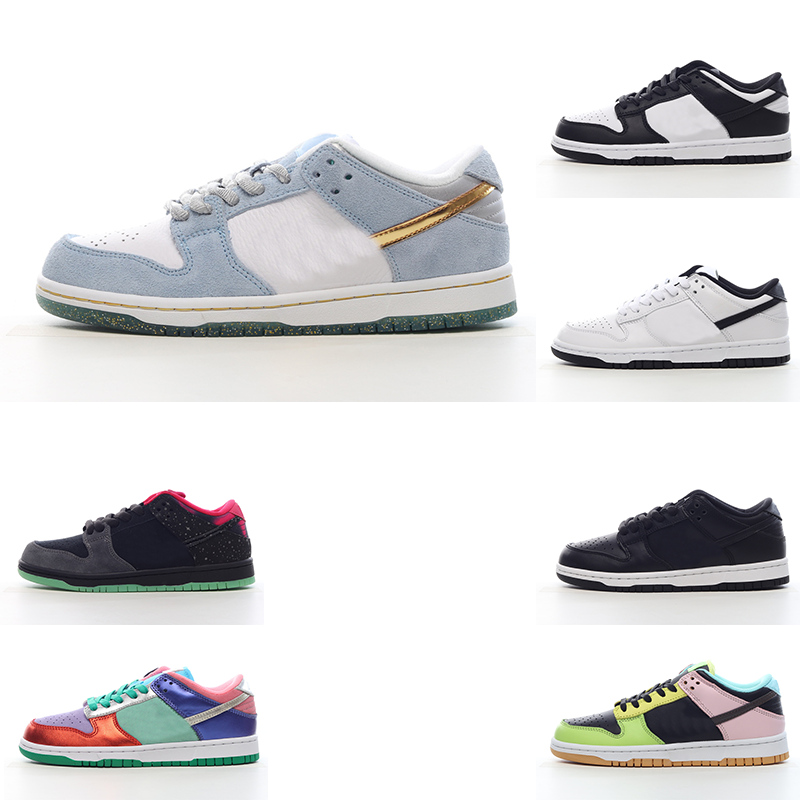 

2023 Low Running shoes for men women Black White Panda Photon Dust Kentucky University Red green Brazil Chicago womens trainers outdoor sports sneakers 36-45 597, 03