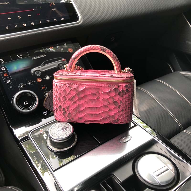 

AAAAA the tote bag lady famous designer cool practical Large capacity plain cross body shoulder handbags women Animal Print Serpentine Two tone Cosmetic bag, Black