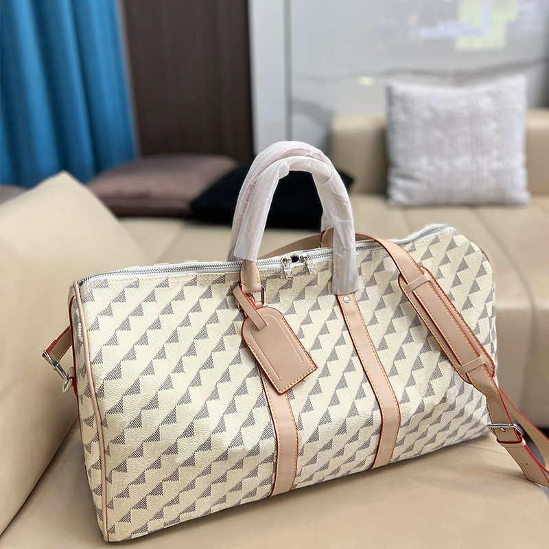 Designer Tote Luxury Fashion Handbag Large Capacity Portable Oblique Cross Men's and Women's Bags Elegant Leather Travel Bag