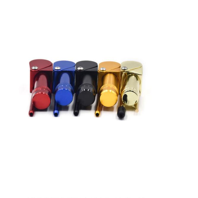 

Metal Smoking Pipe Gold Brass aluminium alloy Mini Pipes Portable Removable Water Pipe For Smoke