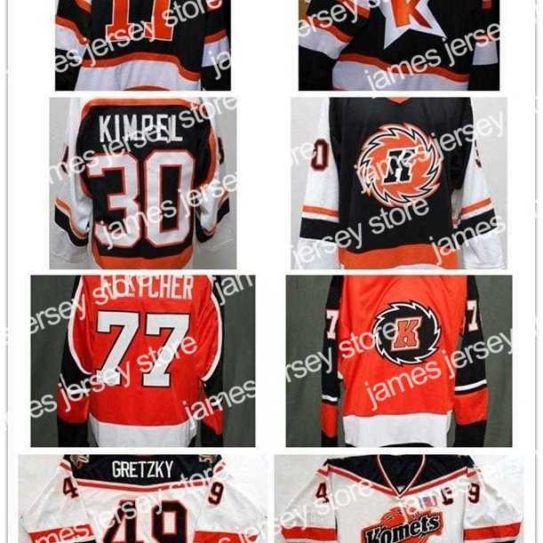 

College Hockey Wears Thr Customize ECHL Fort Wayne Komets Mens Womens Kids 49 Brent Gretzky 30 Kimpel 100% Embroidery Cheap Hockey Jerseys Goalit Cut