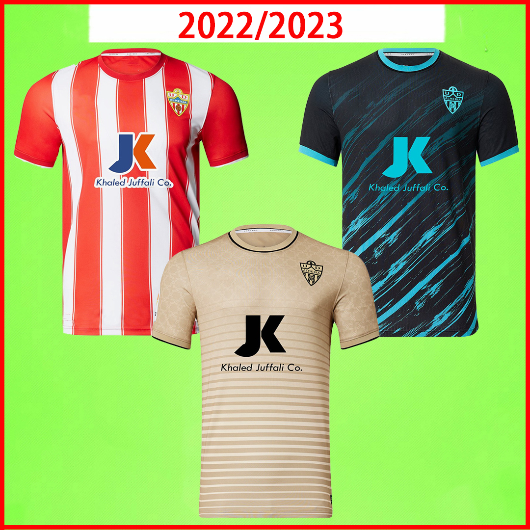 

2022 2023 UD ALMERIA Soccer Jerseys SADIQ DYEGO SOUSA 22 23 Football Shirt men Kit SAMU Maillots De Foot AKIEME JUAN VILLAR Almeria Camiseta Equipacion home away third, 22/23 away