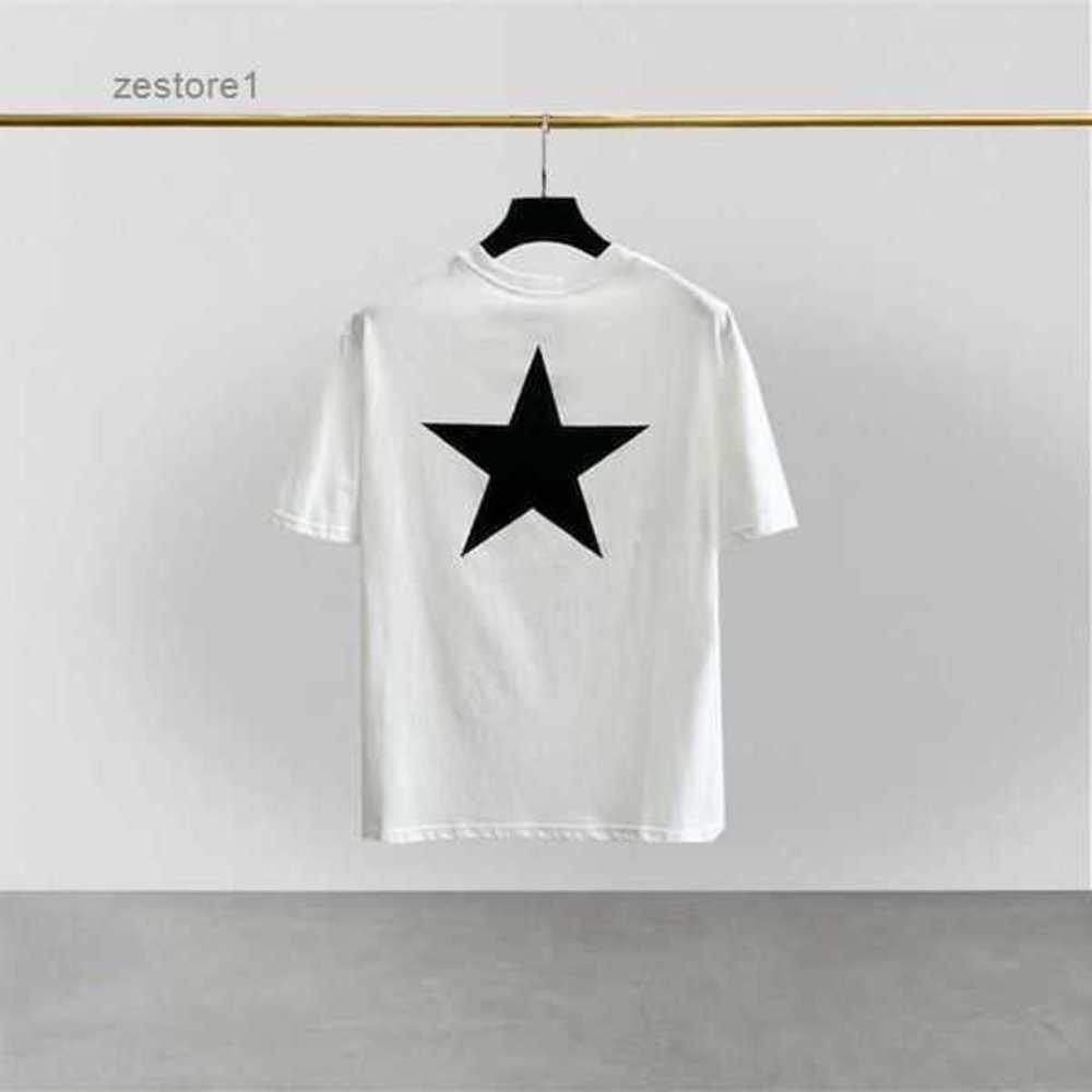 

Men' T-shirts Classic Mens Ess Tees T-shirt Hip Hop Loose Oversize Tee Five Pointed Star Print High Street Fashion Brand Short Sleeve Crew 88fp, Beige