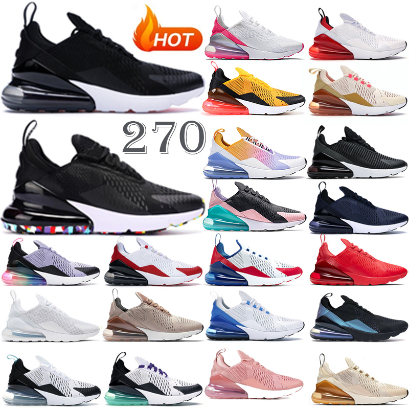 

270 running shoes mens trainers 270s University Blue Triple Black Red Volt Core White Anthracite Rainbow Grape men women outdoor sports sneakers size36-45 wholesale, T23 40-45 black bule.jpg