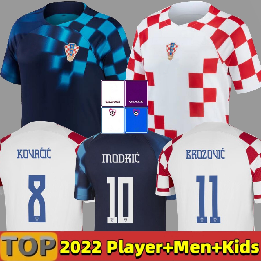 

2022 Croacia MODRIC soccer jerseys fans player PERISIC Kramaric 22 23 Croatias football shirt KOVACIC MAJER LIVAJA ORSIc LOVREN PETKOVIC Men kit Kids set uniforms, 22 23 away aldult world cup