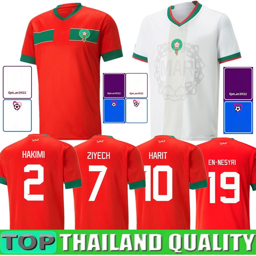 

S-4XL 2022 Morocco soccer jerseys 22/23 Moroccan national team GC HAKIMI ZIYECH EN-NESYRI maillot de foot HARIT SAISS IDRISSI BOUFAL football shirts retro Men Kids kit, 22 23 home aldult world cup