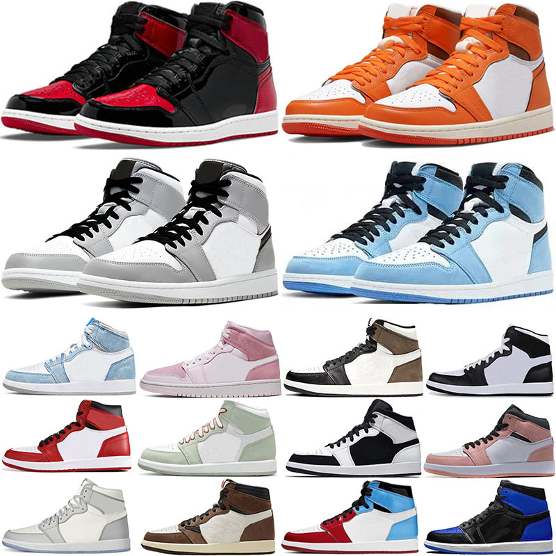 

Jumpman 1 Men Basketball Shoes Dark Mocha Chicago Top 1S UNC University Blue Hyper Royal High Bloodline Satin-Snake Taupe Haze Trainers Sneakers Eur 36-47, With box