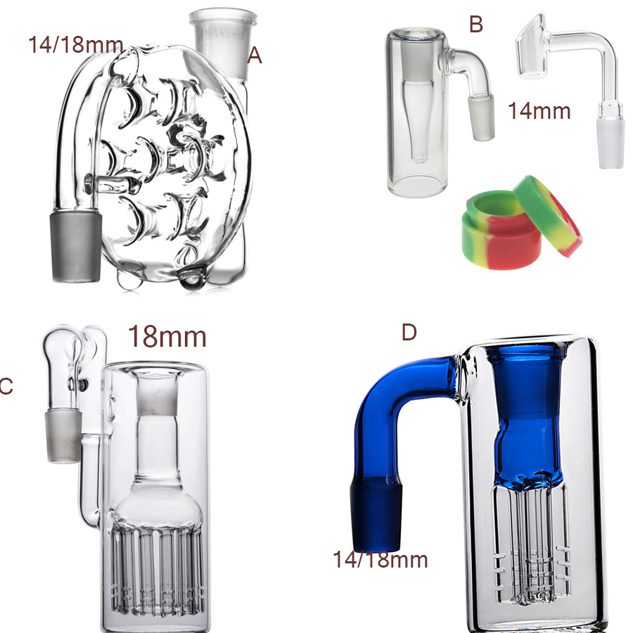 

18mm glass ash catcher arm tree perc reclaim catcher dry 14mm ash catcher for hookahs bong smoking accessories