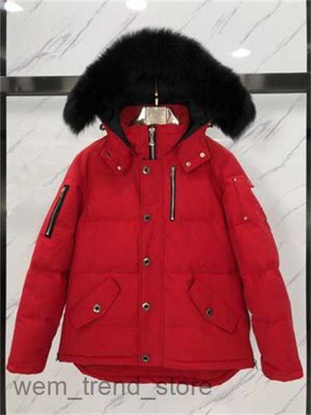 Mens Down Jackets Moose Parka Winter Waterproof Cloth Men Wolf Fur Wyndham Jacket Hooded Fourrure Outwear Raccoon Furs Warm Knuck Coat 4 mooses knuc