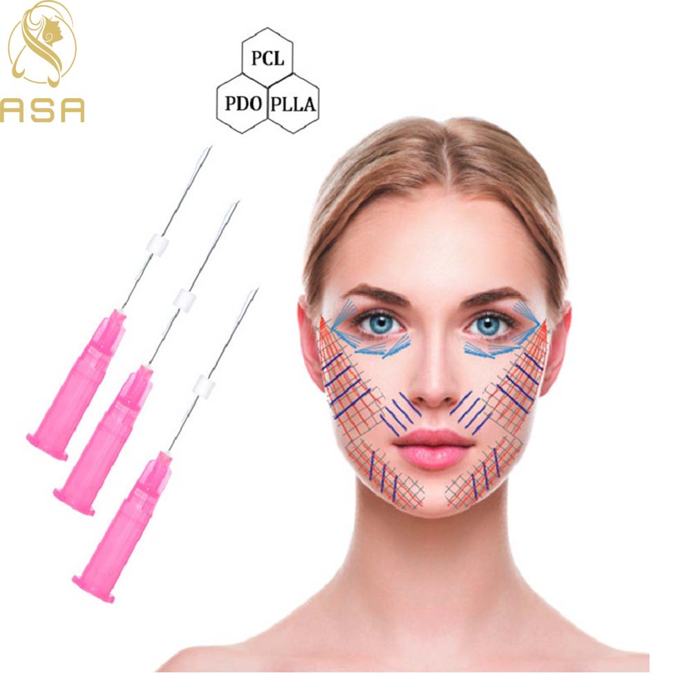 

pdo thread face lift mono pcl 30g 25mm 29g 30 mm38 smooth thread sharp needle lifting for facial rejuvenation tatoo needle