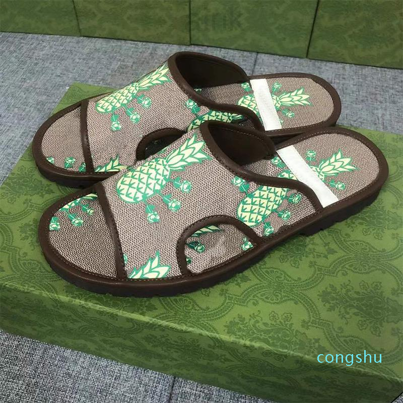 

2023 Men Mules Slides Designer Slippers Genuine Leather Sandals Luxury Casual Shoes Flat Mules Cowhide Slipper Fashion Love Luxue Slippers