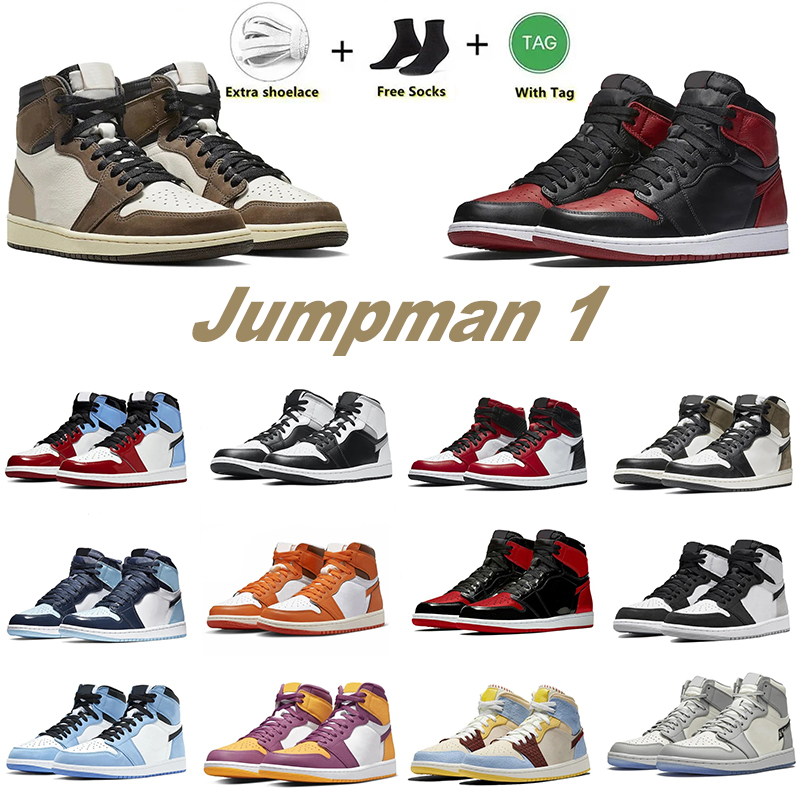 

2023 With Box Jumpman 1 1s Basksetball Shoes Mens Women Sport Sneakers Bred Patent Bordeaux Dark Mocha Bubble Gum Chicago Obsidian Fragment Shadow Royal, 20.dior 36-47