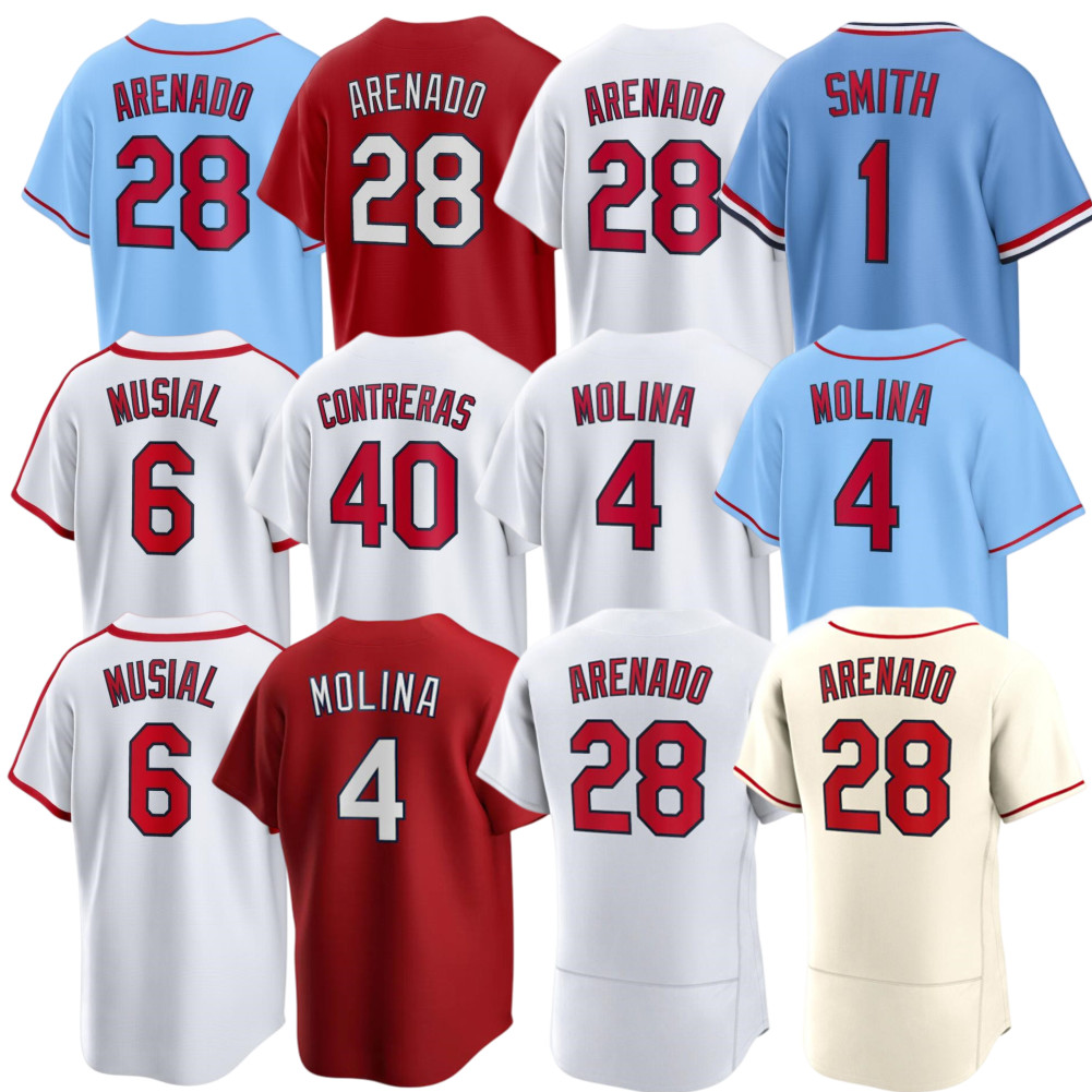 

Custom Nolan Arenado Cardinal Baseball Jersey Paul Goldschmidt Yadier Molina Ozzie Smith Albert Pujols Bader DeJong Carlson Edman Wainwright Dickerson Jerseys, As picture