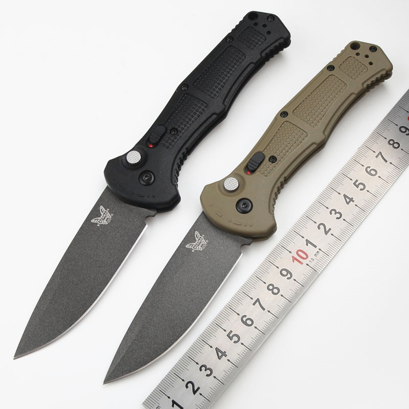 

Benchmade Claymore 9070BK 9070 Folding Knife D2 Blade Grivory Handle Camping Hunting Fishing Survival Outdoor EDC Pocket Tool Utility Knives