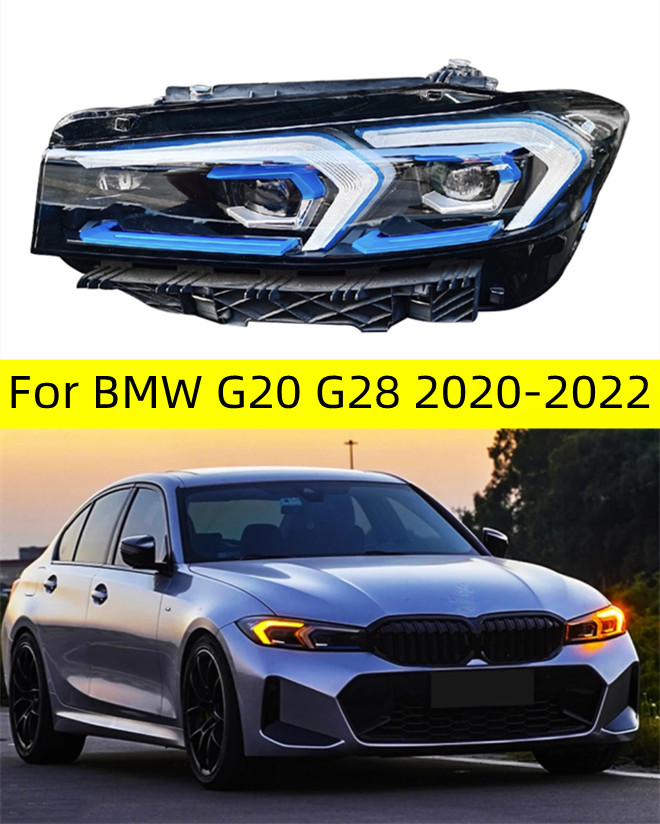 Car Tuning Headlights For BMW G20 G28 LED Headlight 20 20-2022 3 Series M3 High Beam Lens Turn Signal Front Lights