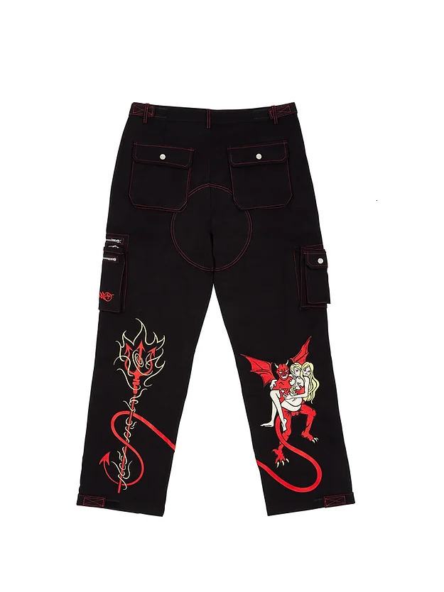 

Men s Pants Harajuku Y2k Vintage Gothic Cargo Women Fashion Streetwear Pockets High Waist Straight Joggers Baggy 230103, Colour 1