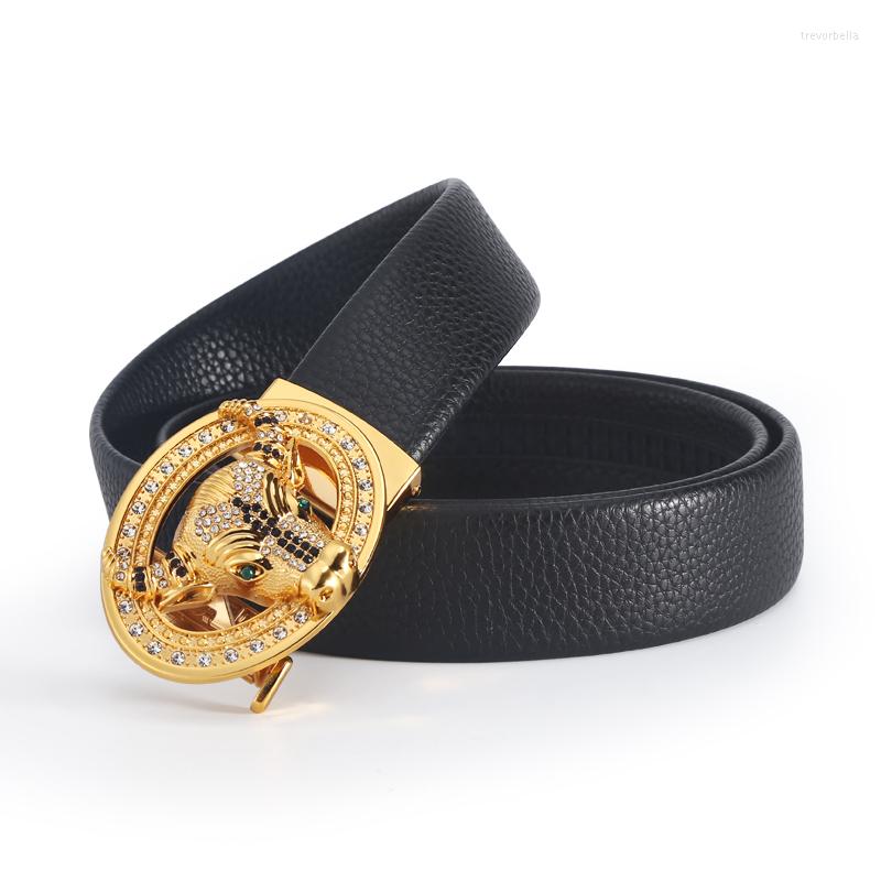 

Belts 2023 Male Fashion Belt Dollar Cow Rhinestone Buckle Pu Leather Strap For Man Jeans, Black