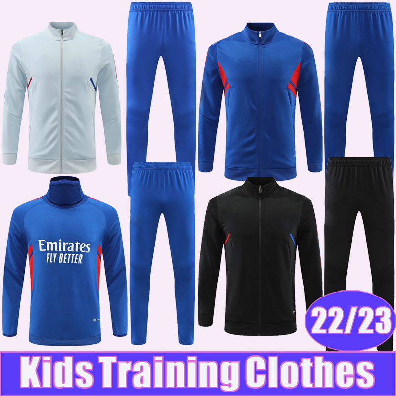 

22 23 AOUAR DEMBELE PAQUETA Training Wear Kit Kids Suit Soccer Jerseys TOKO EKAMBI KADEWERE CHERKI BOATENG Child Half Zip Tracksuit Football Shirts, C1116g6415 2223 kids high paymentr gray