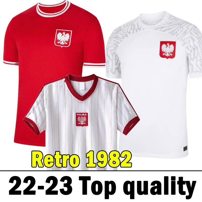 

XXXL 4XL 22 23 PoLaND Soccer Jerseys national team Retro 1982 polonia LEWANDOWSKI MILIK PISZCZEK PIATEK GROSICKI Jersey football Shirts Home away men kids uniforms, Bolan 22-23 away