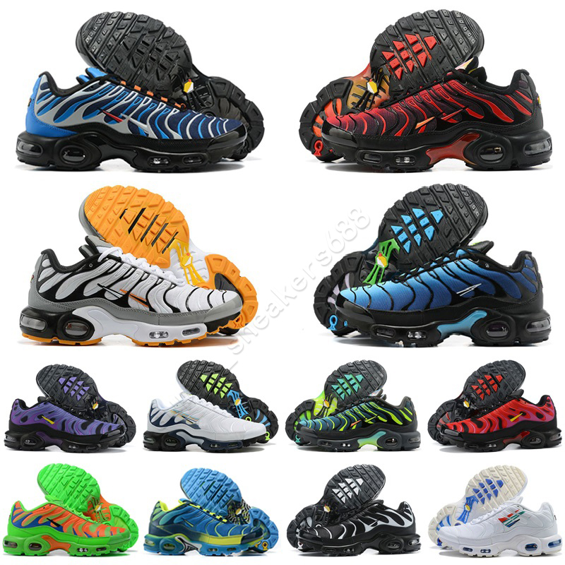 

2023 Mens Tn Running Casual Shoes Tns OG Triple Black White True Max Plus Ultra Seafoam Grey Frost Teal Volt Blue Crinkled Metal Unite Camo Requin Designer Sneakers, Color 41