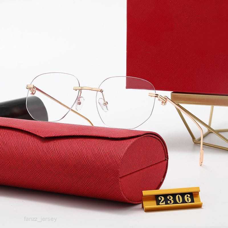 

Carter Glasses Designer Sunglasses Mens Womens Rimless Buffalo Horn Glasses For Men C Decor Frame Sunglass Transparent Round Shade Man good