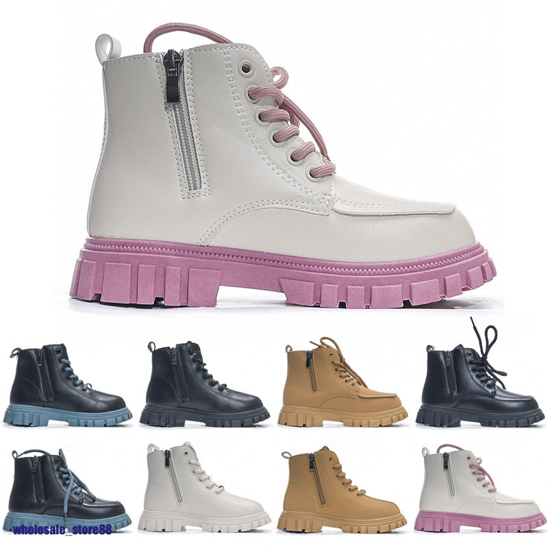 

Kids CAT Shoes Designers Rois Boots Ankle Martin Boots And Nylon Boot Military Inspired Combat Boots Nylon Bouch Attached To The Ankle Large, Color 8