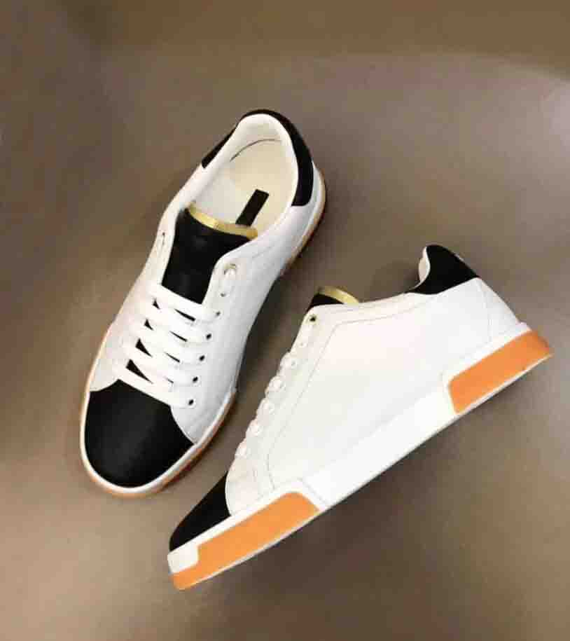 

Famous Casual shoes Brand Calfskin Nappa Portofino Sneakers Shoes For Men Technical Walking Design Rubber Sole Outdoor Trainers EU35-46