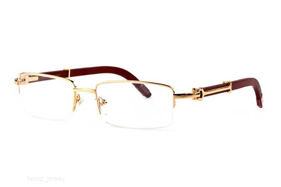 

Fashion Designer Sunglasses Polarized 2022 Luxury Brand Glasses For Women Men Pilot Sunglass UV400 Eyewear Gold Metal Half Frame Wood good