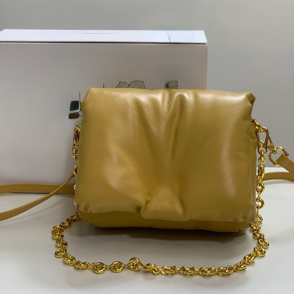 

Luxury Designer Soft Sheep Leather Shoulder Bag Retro Solid Color Genuine Leather Women's Fashion Stylish Large Capacity Chain Crossbody Messenger Bags 2318, Black