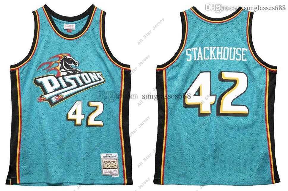 

Basketball Jerseys Stitched Jerry Stackhouse Jersey S-6XL Mitchell Ness 1998-99 Mesh Hardwoods Classics retro basketball jerseys Men Women Youth