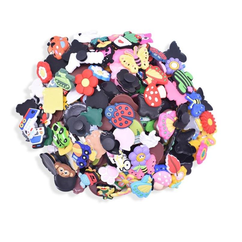 

Shoe Parts Accessories Wholesale Pvc Cartoon Croc Charms Decoration Buckle Clog Pins Charm Buttons Random Mixed Different Type Dro Dh6Lh