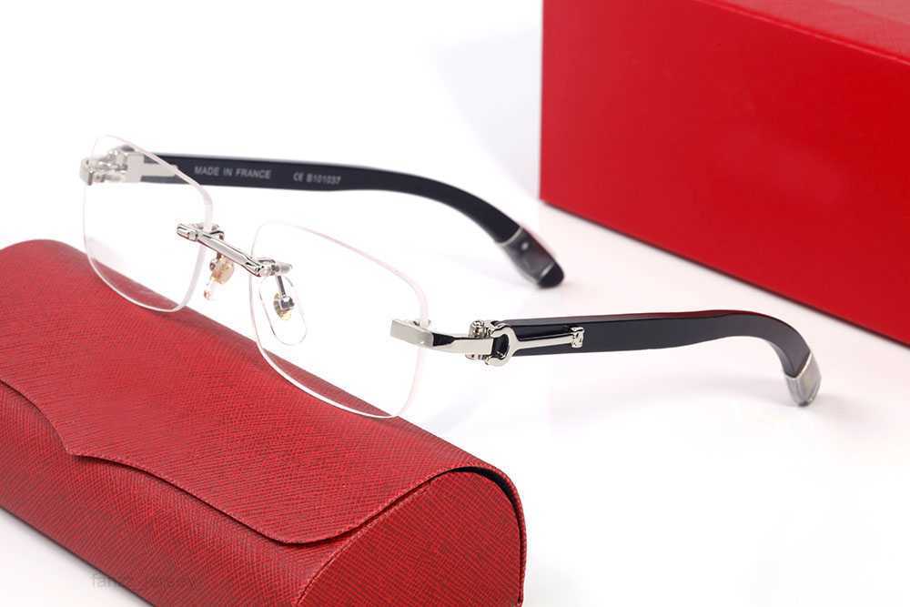 

Fashion Luxury Designer Sunglasses for Women Mens High Quality Outdoor Drive Sunglass Beach Rectangular Silver Frameless Black Wood Glasses good