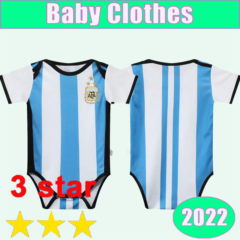 

22 23 Argentina Baby Clothes Soccer Jerseys National Team DE PAUL HIGUAIN DYBALA Home Classic Sapphire Football Shirts AGUERO Uniforms, Bb10819 22 23 baby home