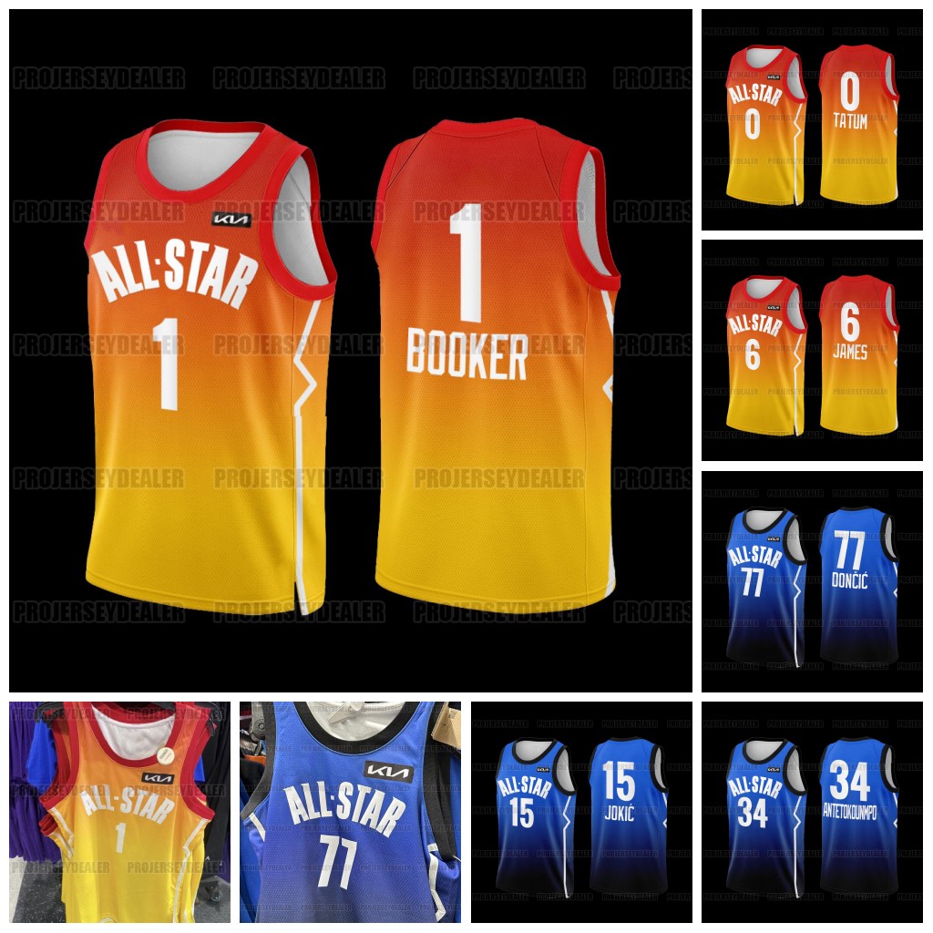 

2023 All-Star Basketball Jersey Donovan 45 Mitchell Stephen Curry Jayson 0 Tatum Giannis 34 Antetokounmpo LeBron 6 James Nikola 15 Jokic Luka 77 Doncic Devin 1 Booker, Western conference mens s-3xl