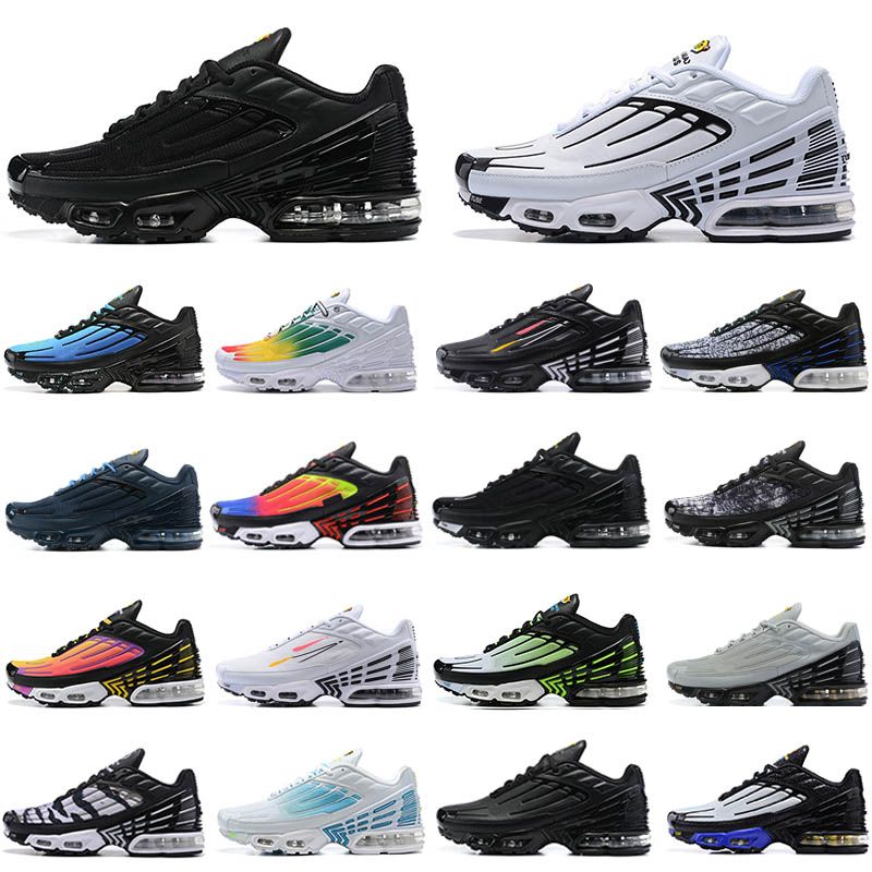 

2022 Tuned Tn Plus 3 Running Shoes Men Women Fashion Tn3 Trainers Bred Grey Mesh Black Red White Sports Sneakers Laser Blue tnplus tns Atlanta Terrascape Size 12