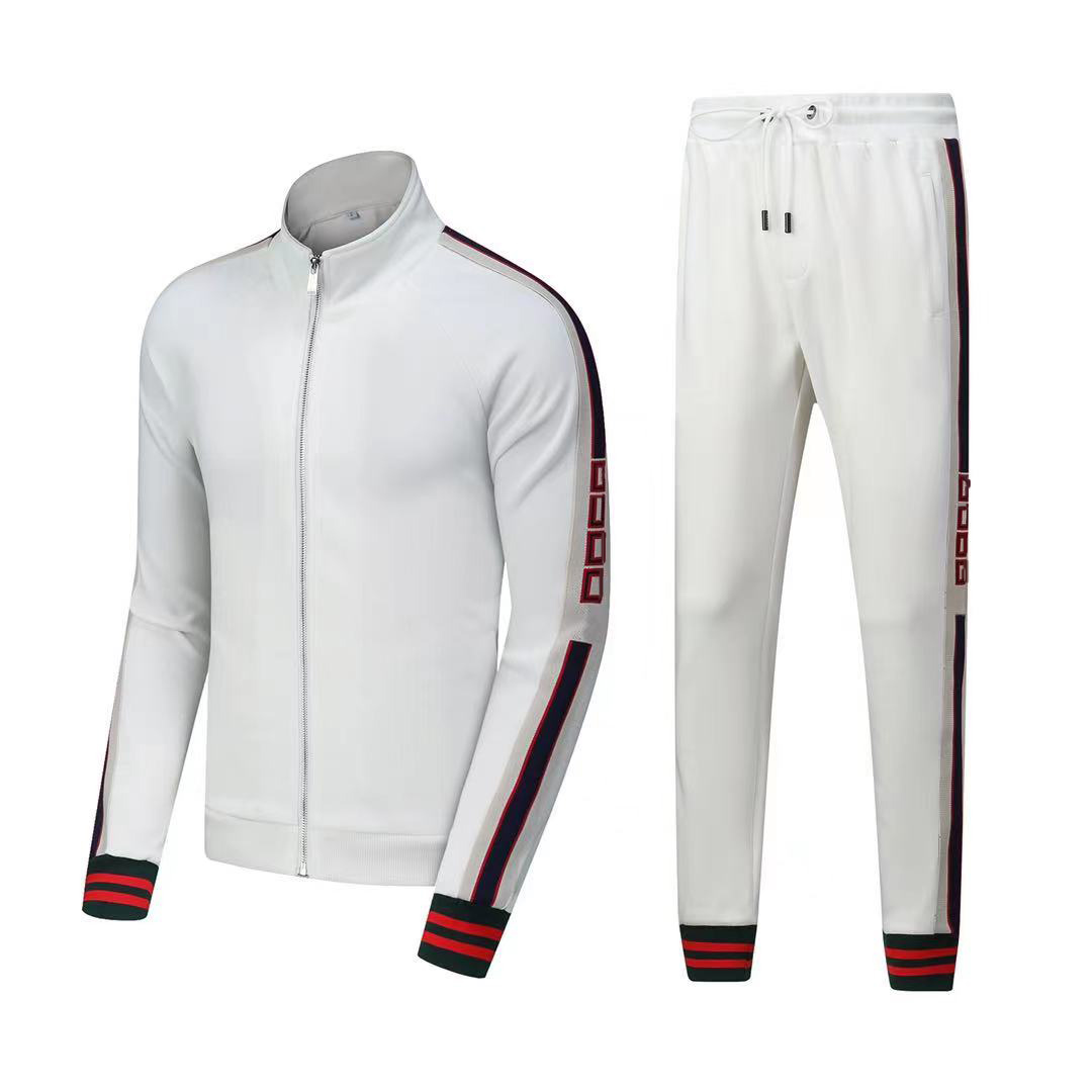 Survêtement Marque Designer Hommes Costume De Sport Deux Pièces À Manches Longues Zipper Lettre Impression Broderie Mode Casual Hommes Deux Pièce