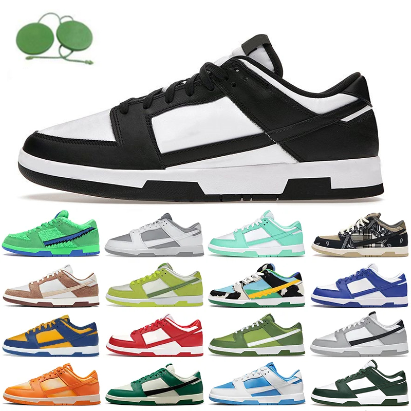 

2023 Running shoes for men women flat sneakers low Panda White Black Grey Fog UNC Syracuse Green Glow Chlorophyll Triple Pink StrangeLove GAI mens casual trainers