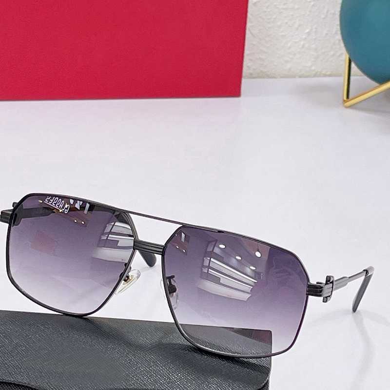 

Mens Designer Sunglasses Women Shield Eyeglasses Oversized Gold Silver Metal Big Full Frame Luxury Glasses Eyeglass Polarized Square Pilot good