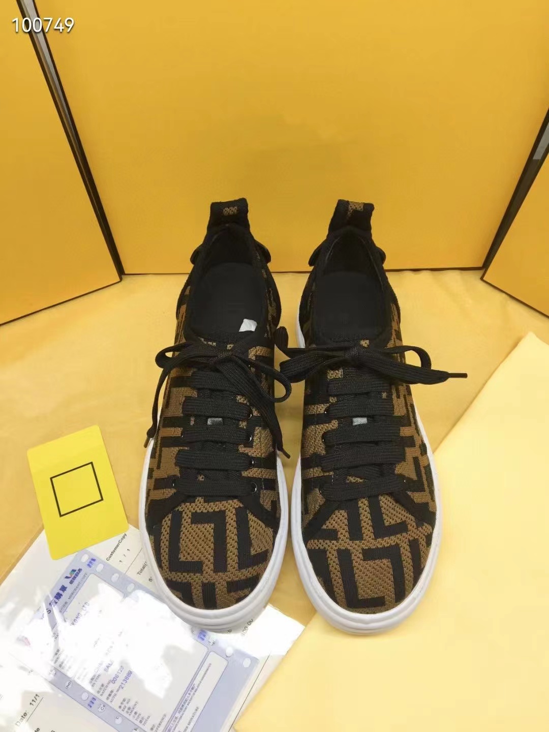 

2023 High-quality FF shoes men designer double lace-up casual shoes for men sneakers comfortable beautiful Classic timeless 35-41