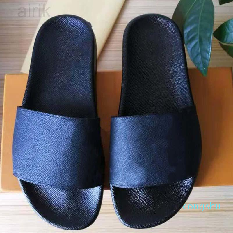 

High Quality Men Women Summer Rubber Sandals Beach Slide Fashion Scuffs Slippers Indoor Shoes Size EUR 35-45 With Box 25, #1