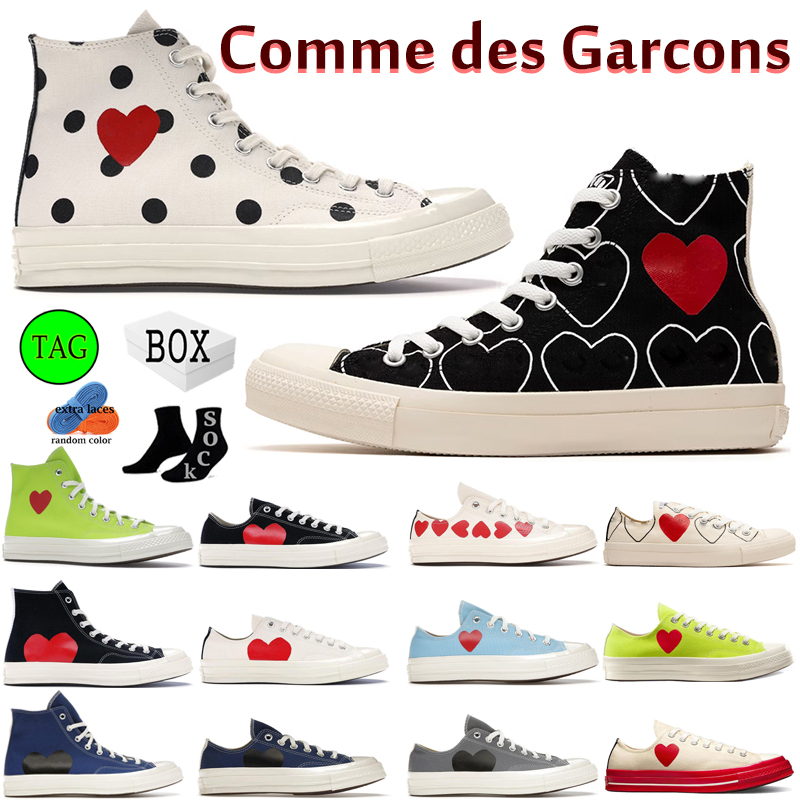 

All Stars Shoe CDG Canvas Play Love With Eyes Hearts 1970 1970s Big Eyes Beige Black Classic Casual Skateboard Sneakers 35-44 Designer, #21