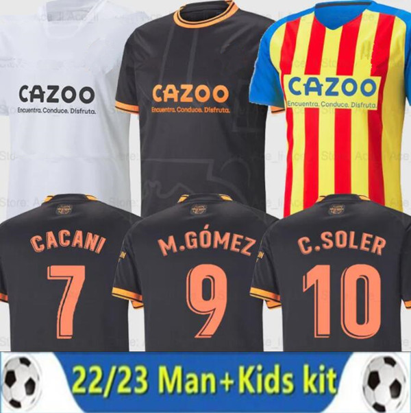 

22 23 Valencia soccer jerseys VCF Third 4TH jersey 2022 2023 Cavani GUEDES GAMEIRO camisetas de futbol SOLER M. Florenzi M.Gomez men kids kit football shirts GAYA top, Ivory